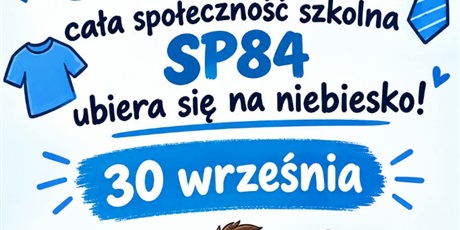 Powiększ grafikę: Po środku napis. Po lewej obrazek koszulki, po prawej krawata.