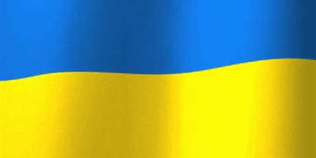 Powiększ grafikę: Niebiesko żółta flaga Ukrainy.